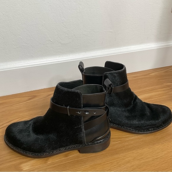 Rag & Bone Driscoll Chelsea Fur and Leather Boots Size 36.5 Black - Picture 4 of 14
